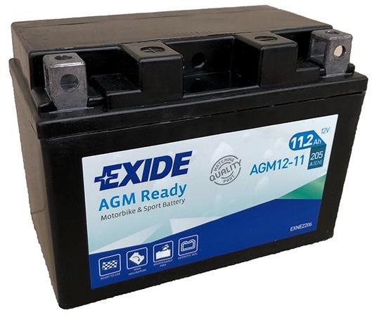 EXIDE BIKE AGM Ready 11Ah, 12V, AGM12-11 (YTZ14S-BS)