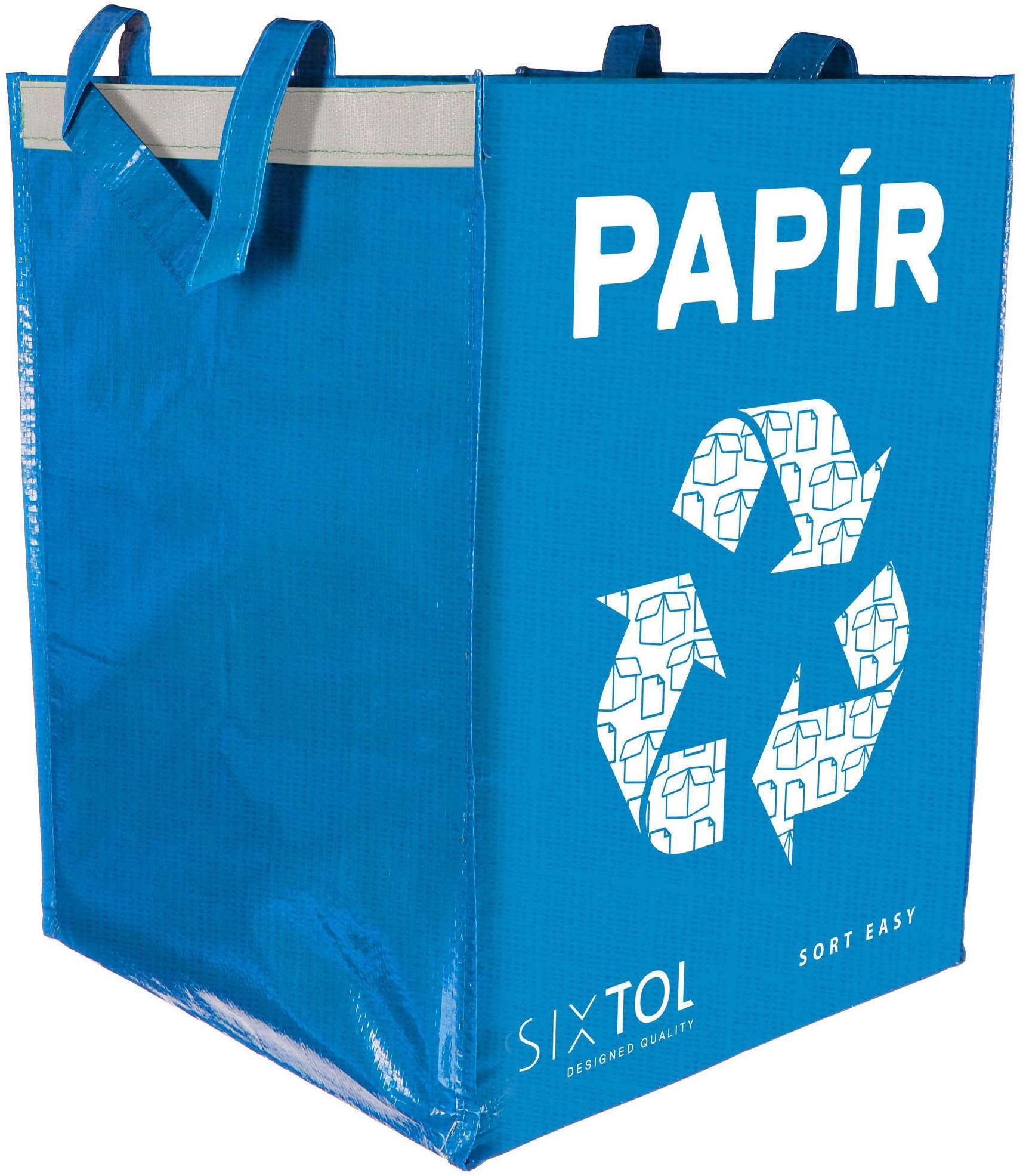 SIXTOL Taška na tříděný odpad SORT EASY PAPER, 30x30x40cm, 36l
