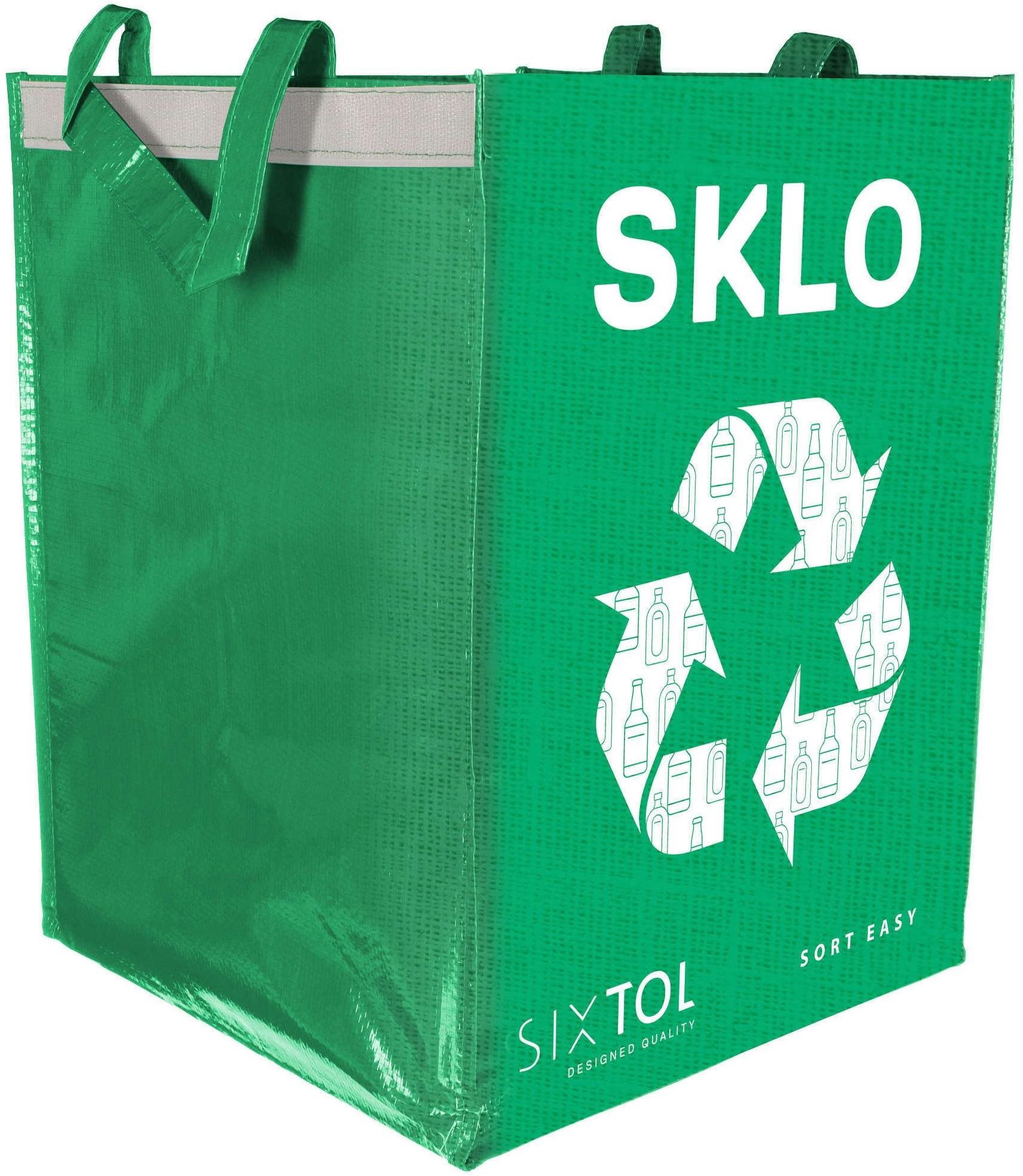 SIXTOL Taška na tříděný odpad SORT EASY GLASS, 30x30x40cm, 36l