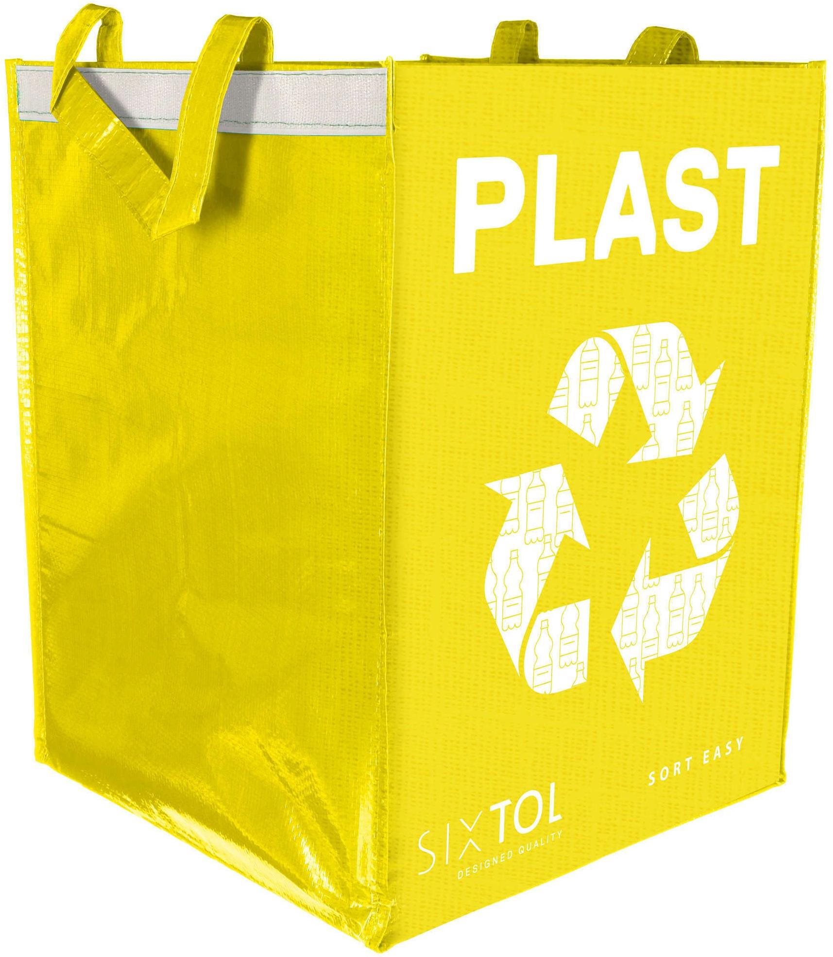 SIXTOL Taška na tříděný odpad SORT EASY PLASTIC, 30x30x40cm, 36l