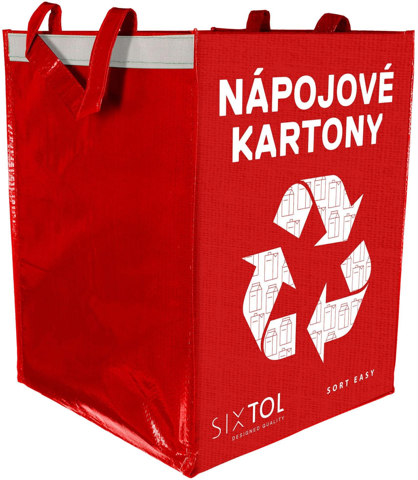 SIXTOL Taška na tříděný odpad SORT EASY CARTON, 30x30x40cm, 36l