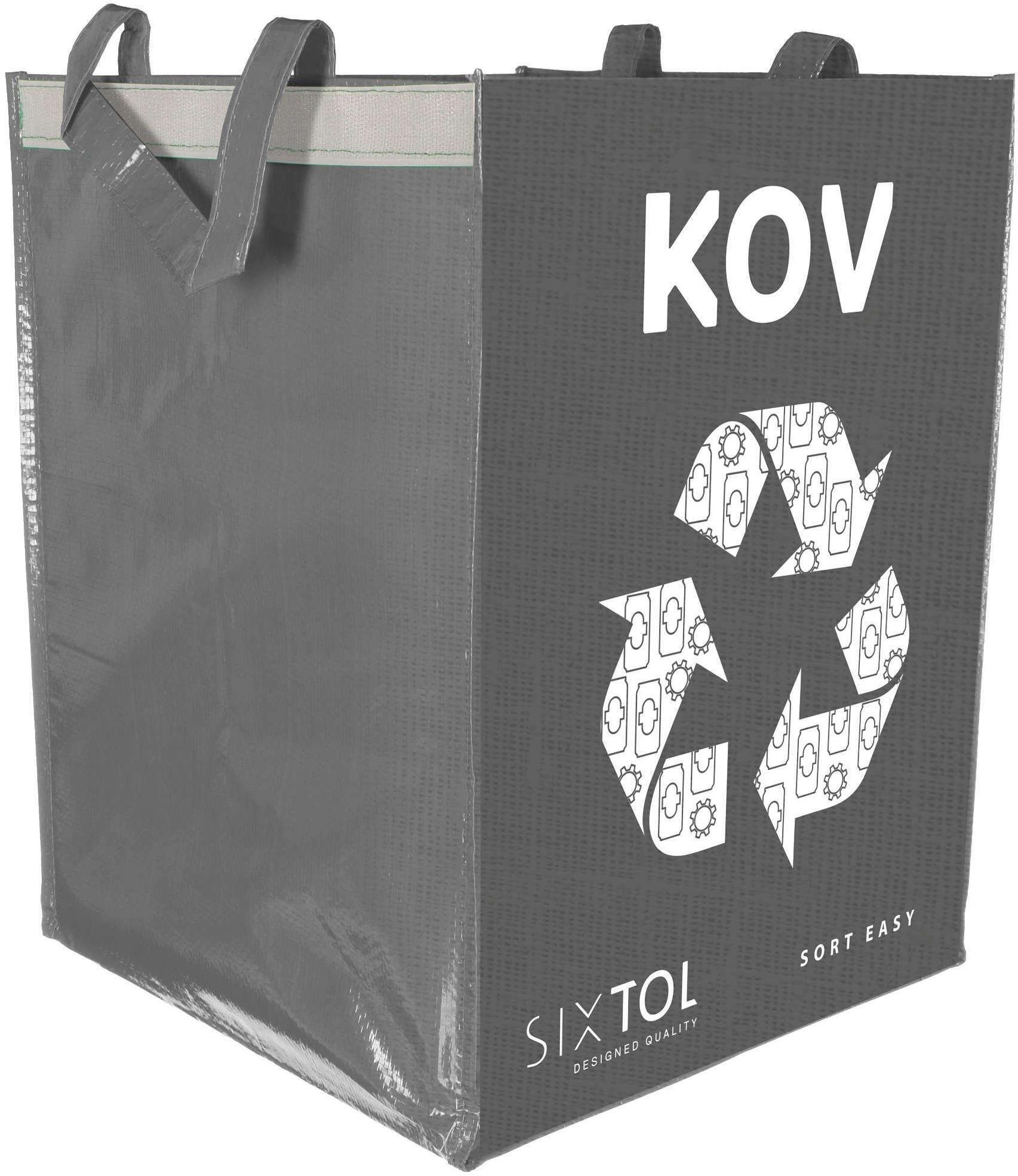 SIXTOL Taška na tříděný odpad SORT EASY METAL, 30x30x40cm, 36l