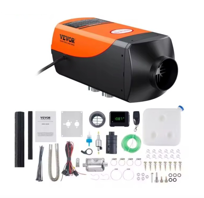 Vevor Nezávislé topení 2 kW, 12 V, Nízká spotřeba