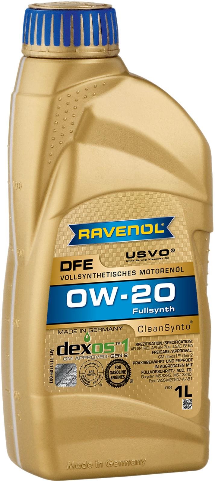 RAVENOL DFE SAE 0W-20; 1 L