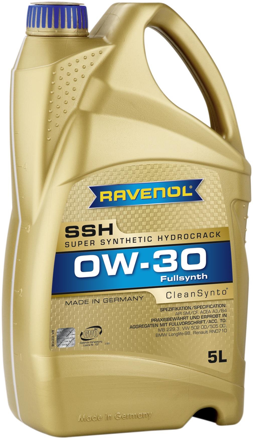 RAVENOL Super Synthetic Hydrocrack SSH SAE 0W-30; 5 L