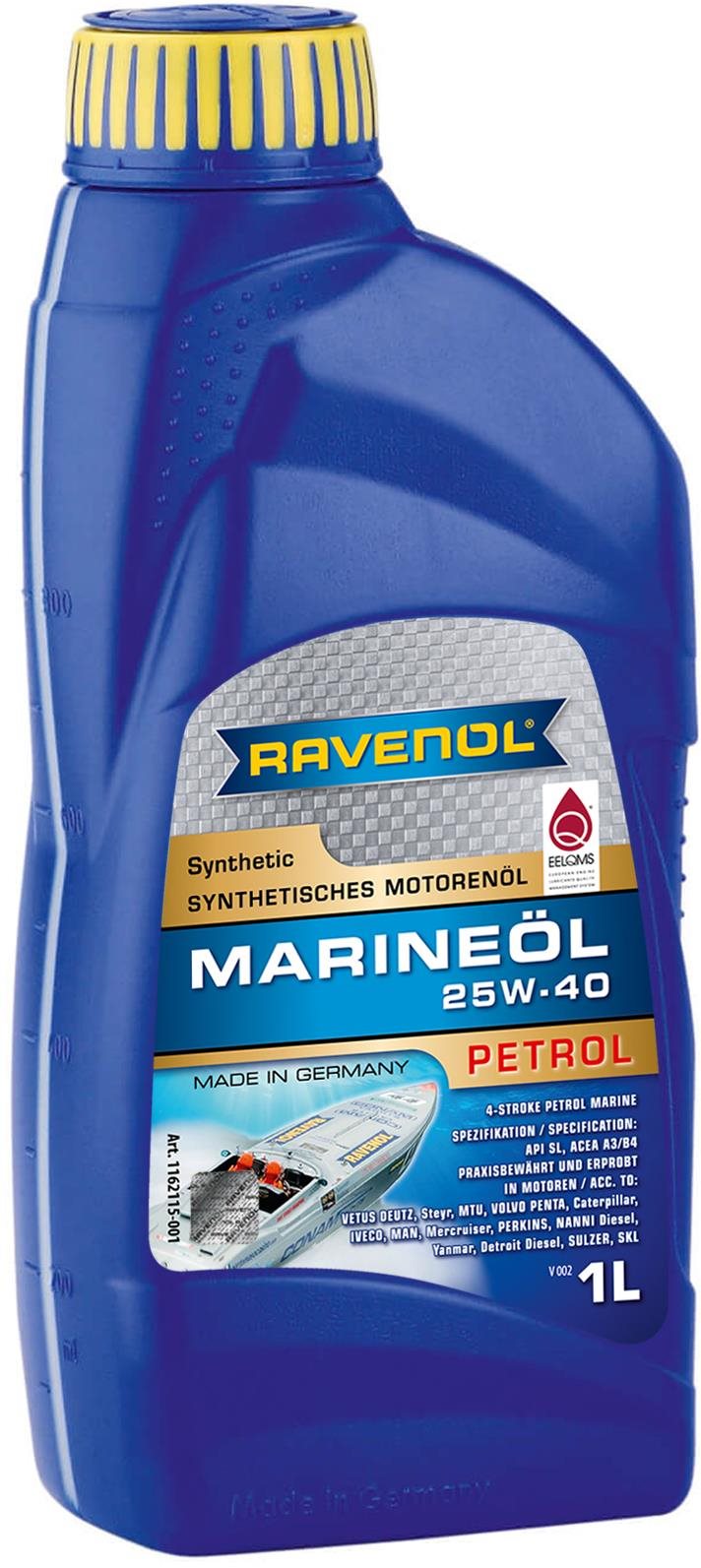 RAVENOL MARINEOIL PETROL SAE 25W40 synthetic; 1 L