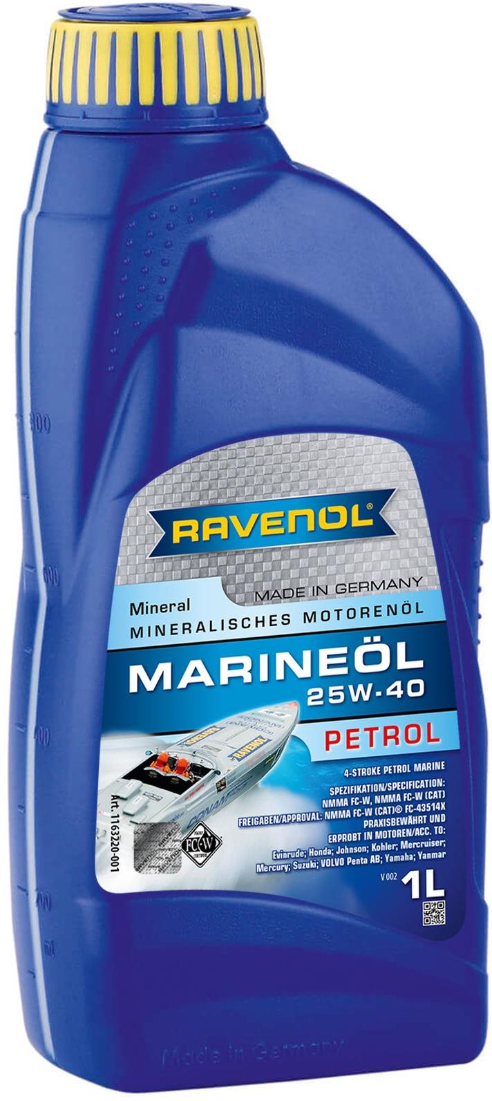 RAVENOL MARINEOIL Petrol 25W40; 1 L