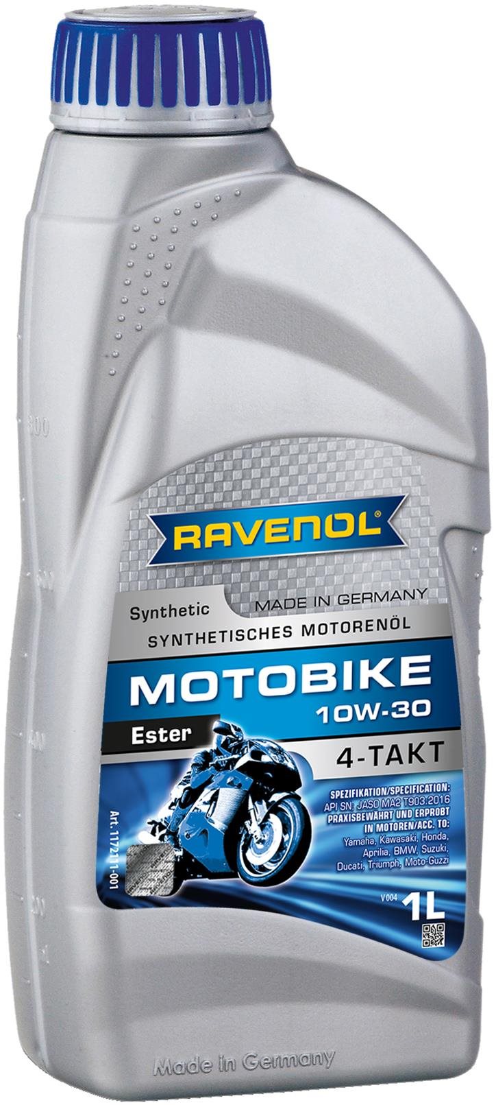 RAVENOL Motobike 4-T Ester 10W-30; 1 L