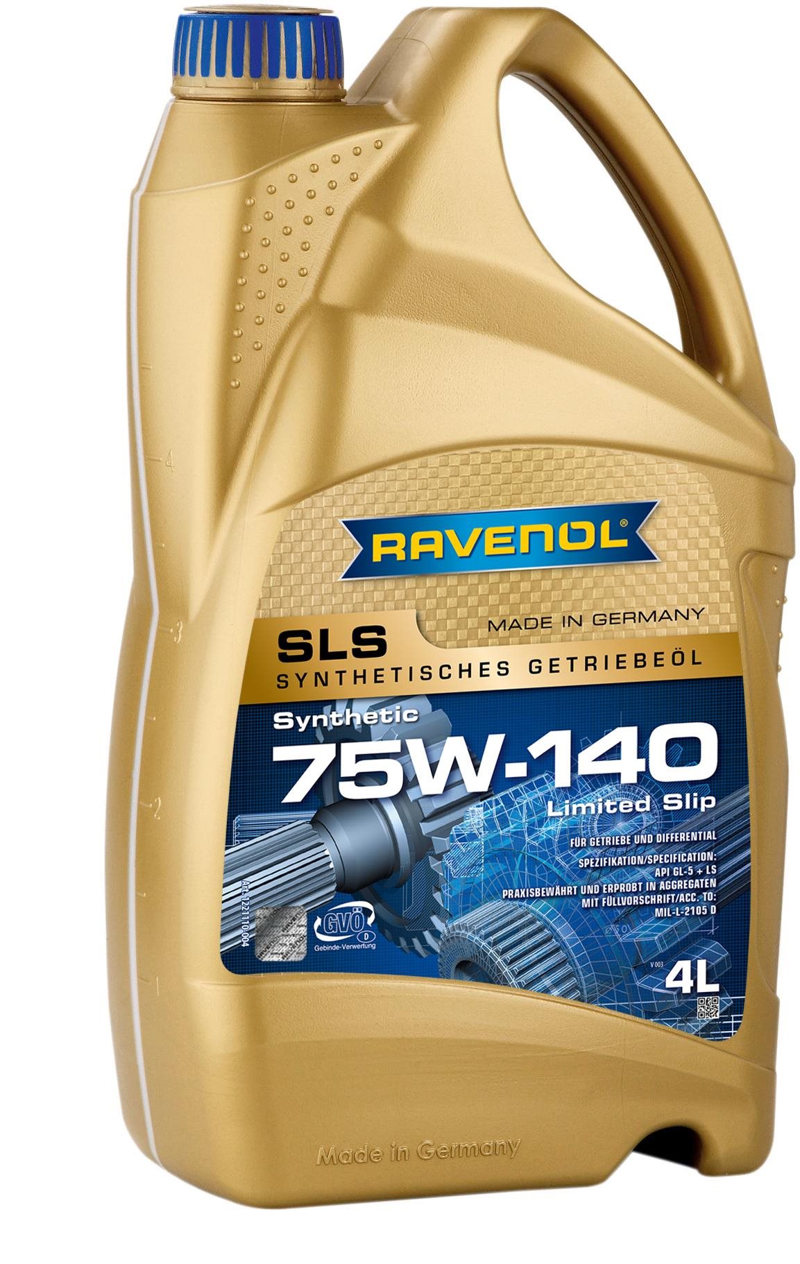 RAVENOL Getriebeoel SLS SAE 75W-140 GL 5 LS; 4 L
