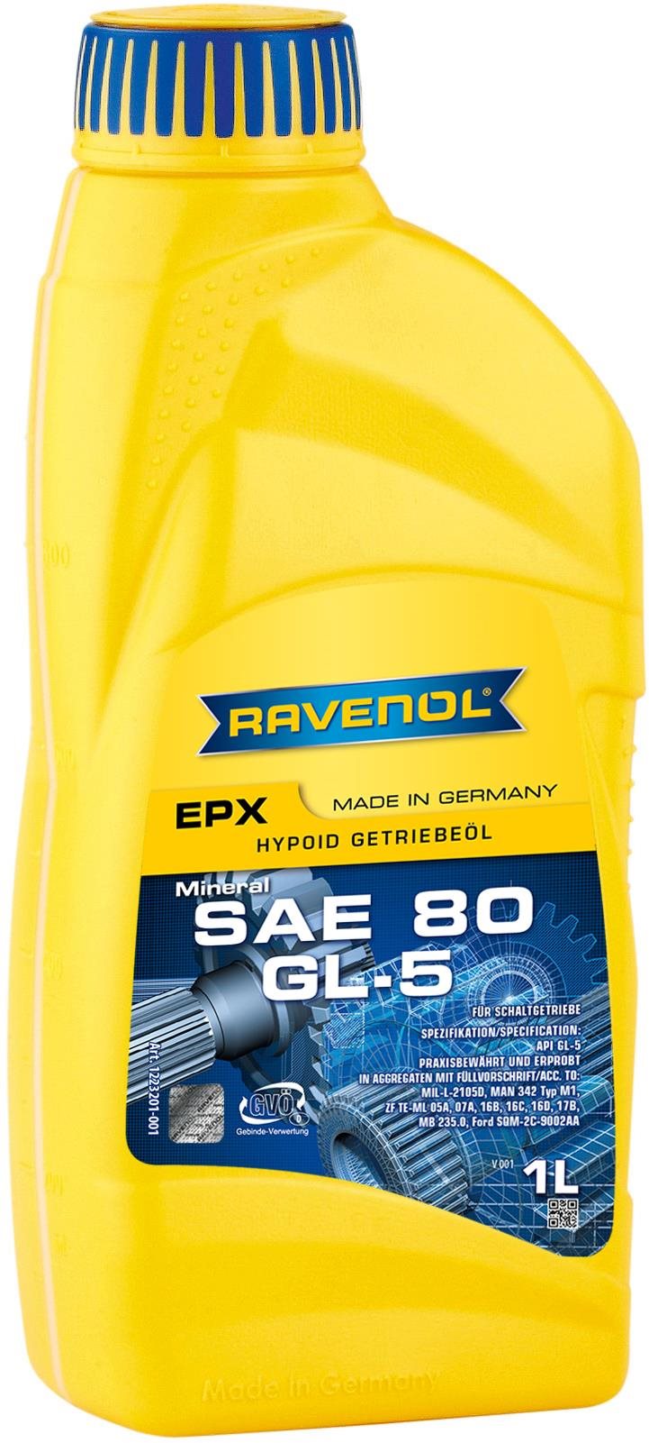 RAVENOL Getriebeoel EPX SAE 80 GL 5; 1 L