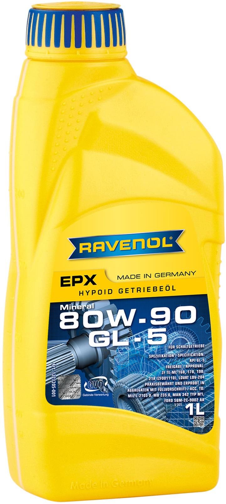 RAVENOL Getriebeoel EPX SAE 80W-90 GL 5; 1 L