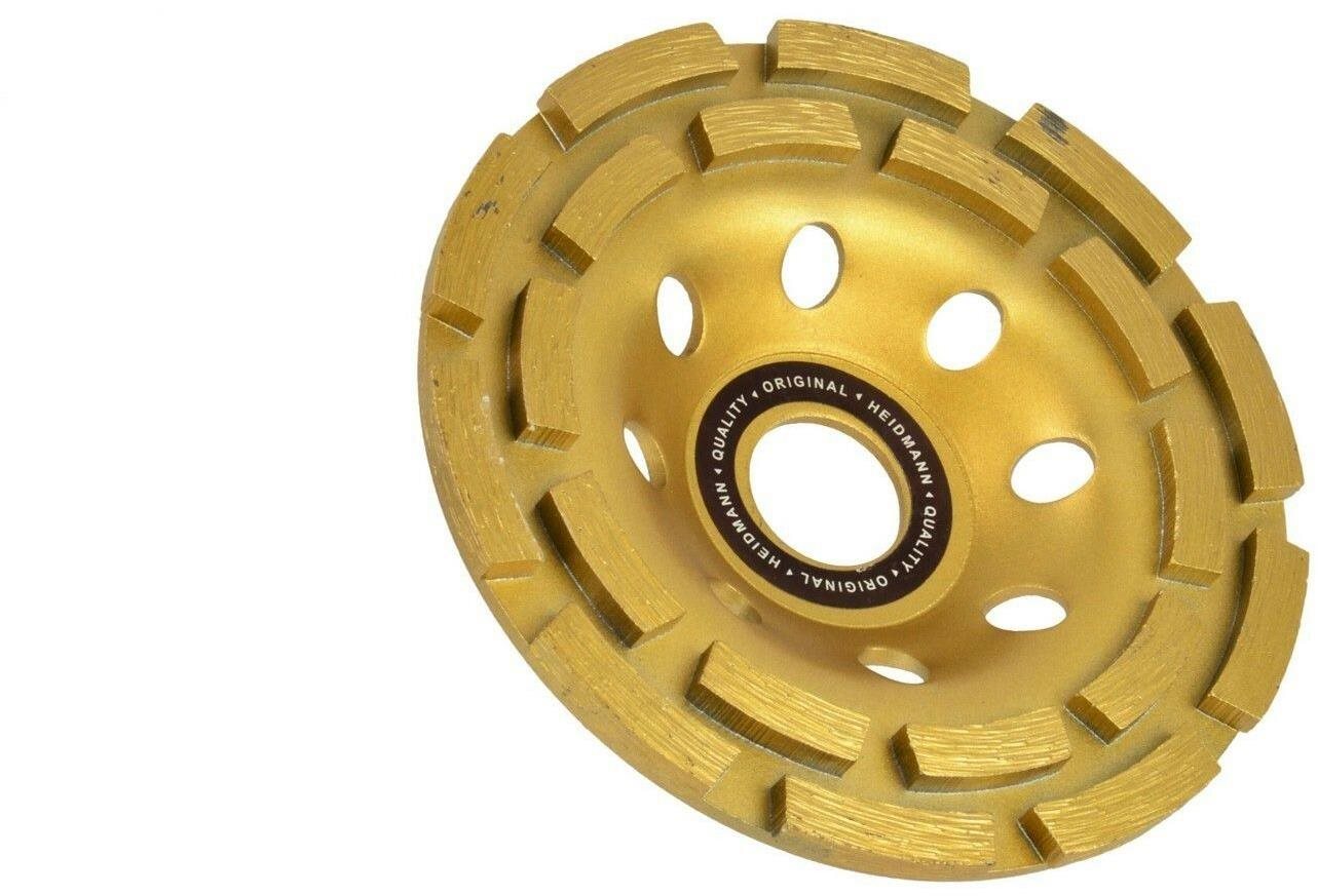 GEKO Kotouč diamantový hrnkový brusný dvouřadý, 125x5x22,23mm