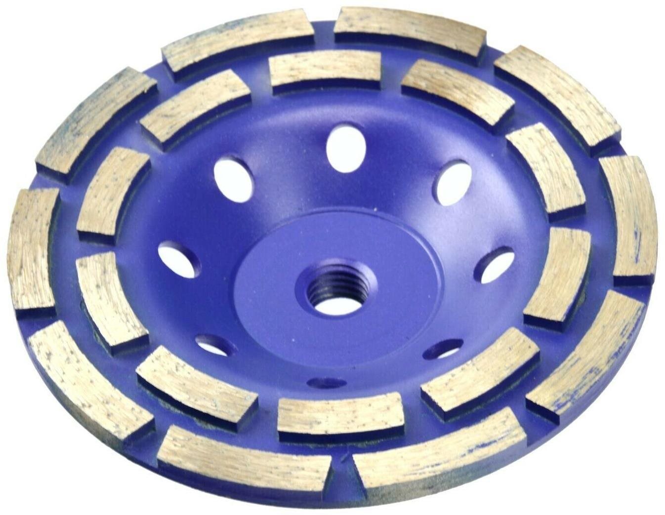 GEKO Kotouč diamantový hrnkový brusný dvouřadý, 125x5mmxM14