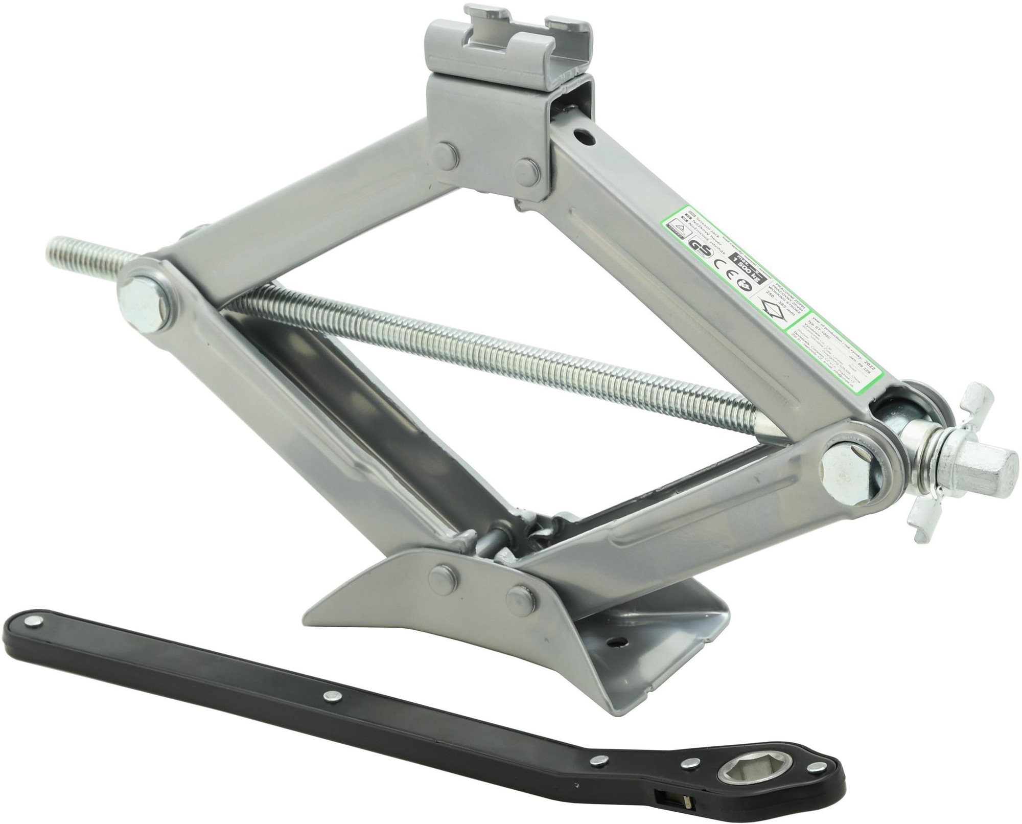 COMPASS Hever nůžkový s ráčnou 1500 kg  TÜV, GS, CE