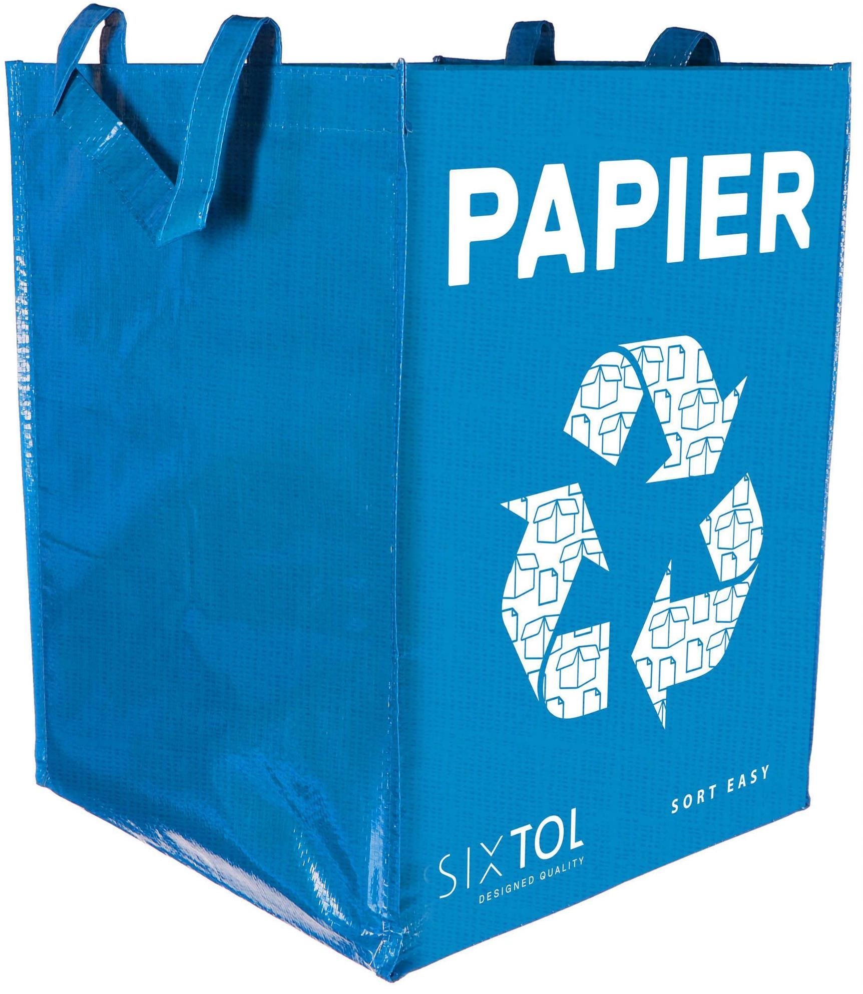 SIXTOL Taška na tříděný odpad SORT EASY PAPIER, 30x30x40cm, 36l