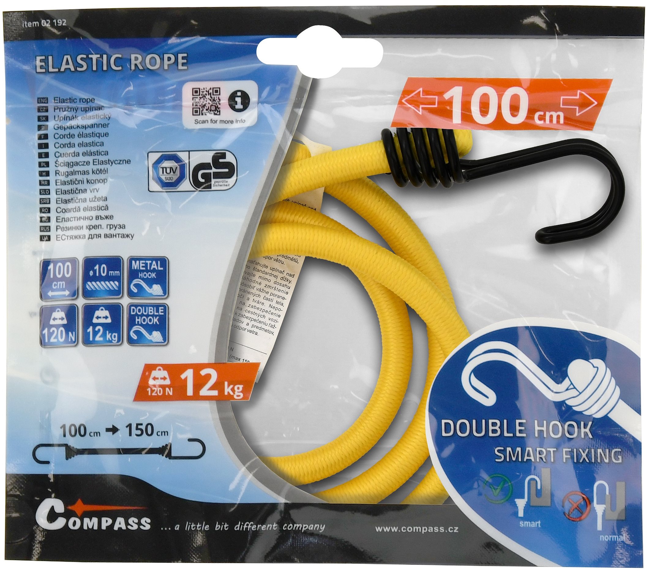 DOUBLE HOOK 10mm/100cm TÜV/GS