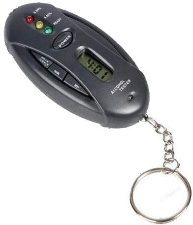 Alkohol tester na klíče se světlem
