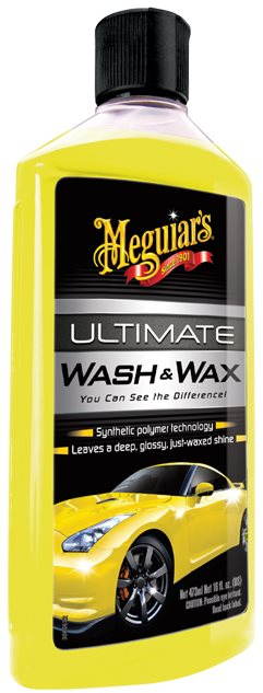 Meguiar's Ultimate Wash & Wax - autošampon s příměsí karnauby a polymerů, objem 473 ml