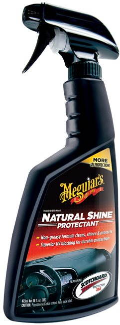 Meguiar's Natural Shine Vinyl & Rubber Protectant - ochrana interiérových plastů, bez lesku, 473 ml