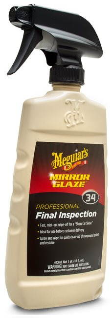 Meguiar's Final Inspection - přípravek pro údržbu laku a lubrikaci při práci s clayem, objem 473 ml