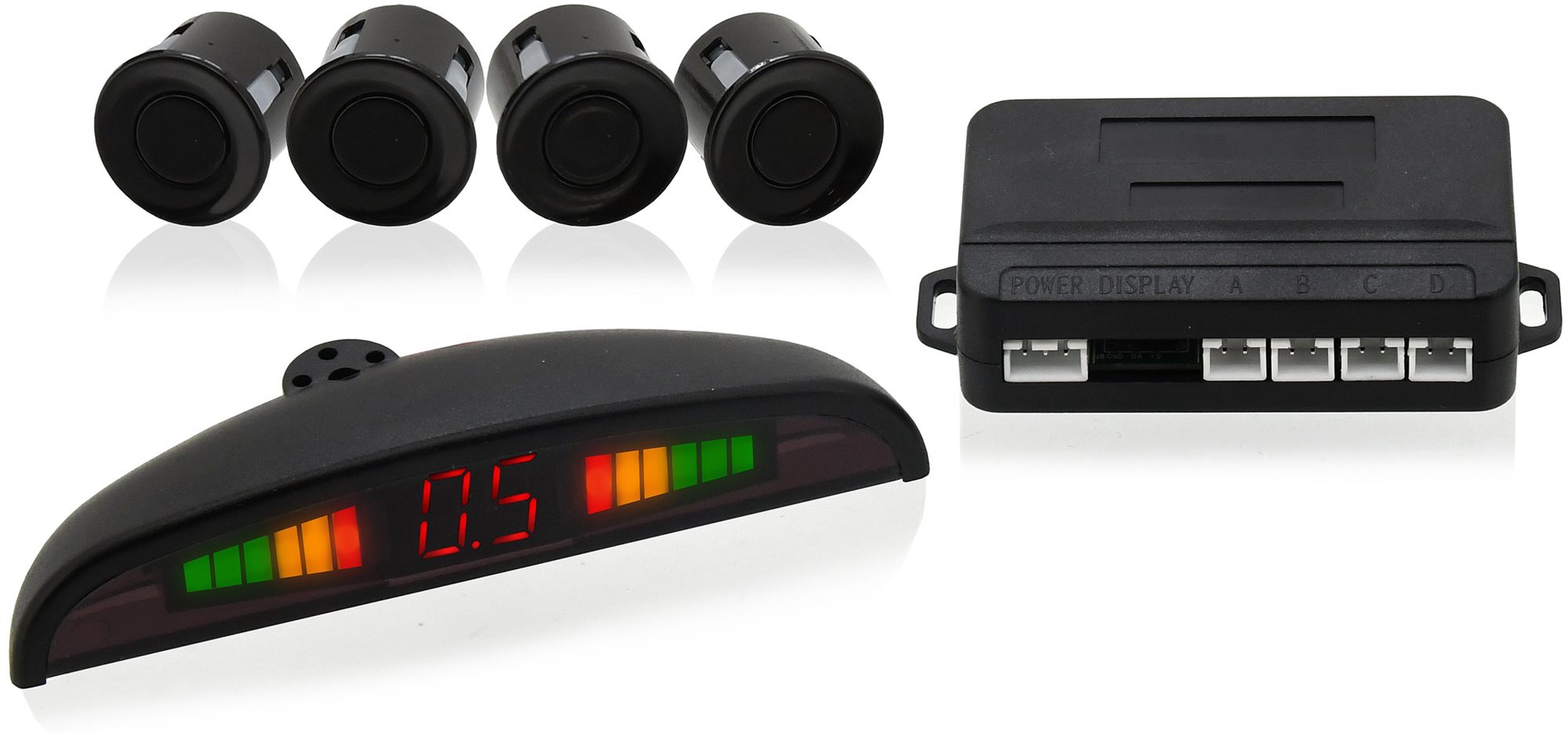 COMPASS parkovací asistent 4 senzory, LED display, bezdrátový