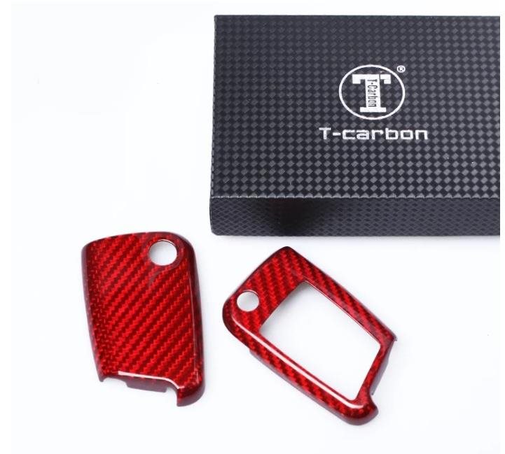T-carbon pro VW/Seat/Škoda novější generace, s vystřelovacím klíčem, červená