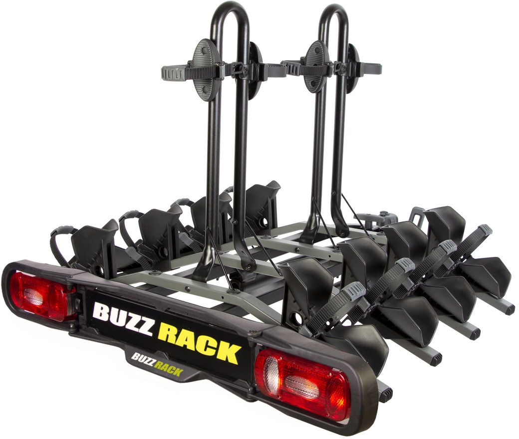 BUZZRACK Nosič kol Buzzracer 4 na tažné zařízení – platforma pro 4 kola