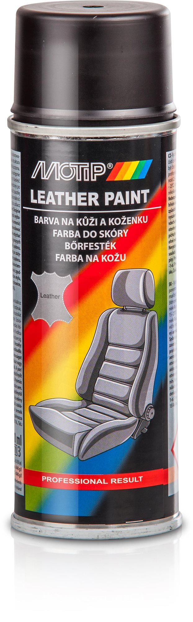 MOTIP Barva na kůži černá 200ml