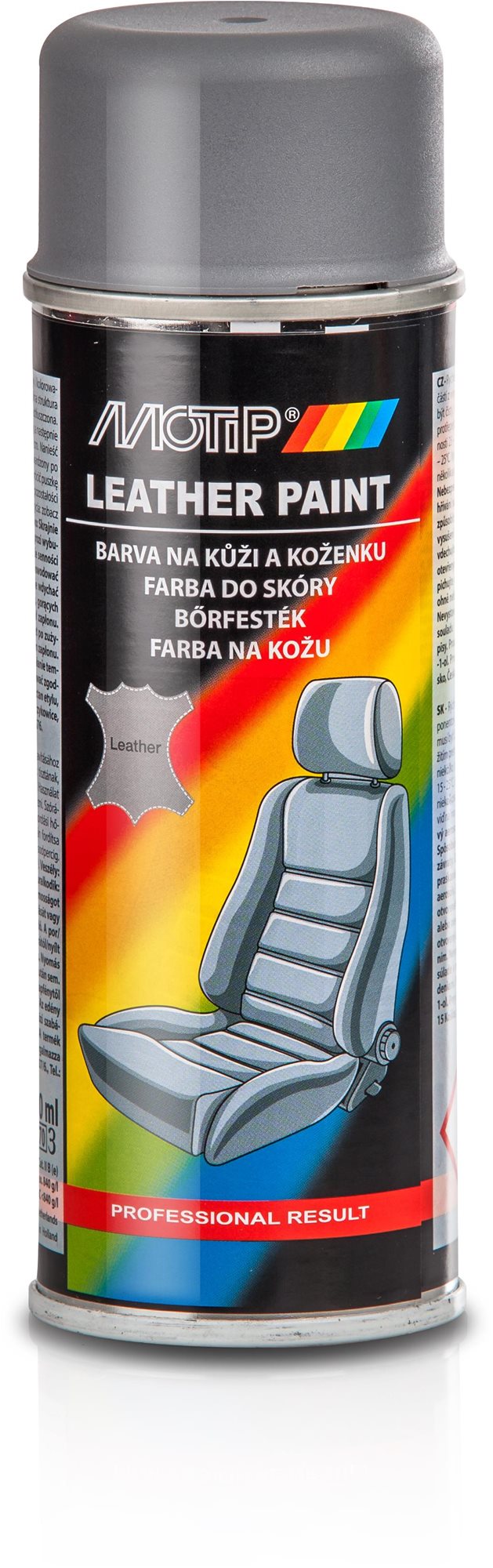 MOTIP Barva na kůži šedá 200ml