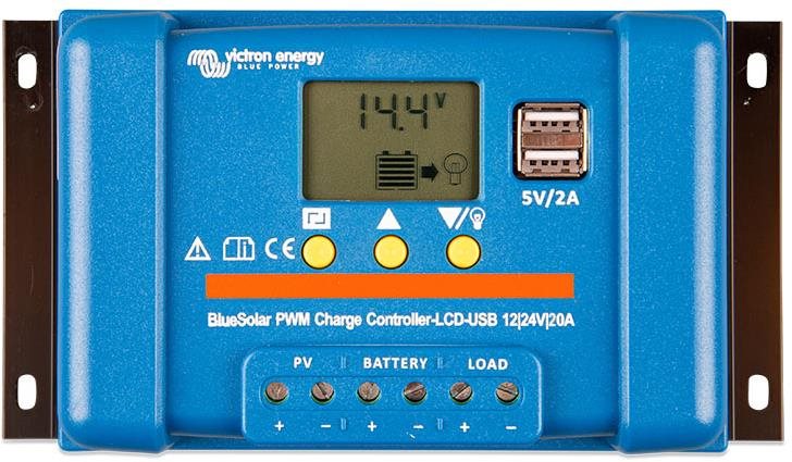 Victron Energy Solární regulátor BlueSolar PWM-LCD&USB 12/24V-20A