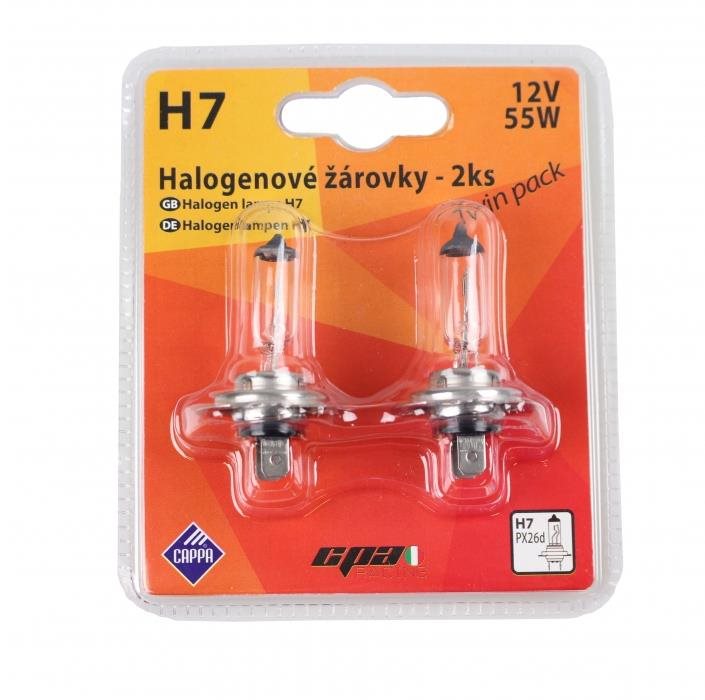 Cappa Halogenové žárovky H7 - 12V 55W 2KS
