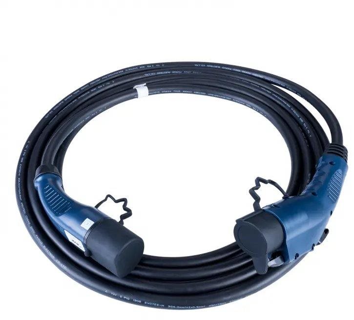 Akyga nabíjecí kabel Typ 1 / Typ 2, 7,2kW, 32A - 6m