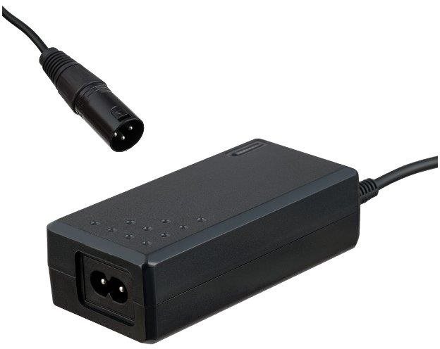 Akyga napájecí zdroj IEC C8 / Cannon (3 DIN) XLR mužský, 60W - 1m