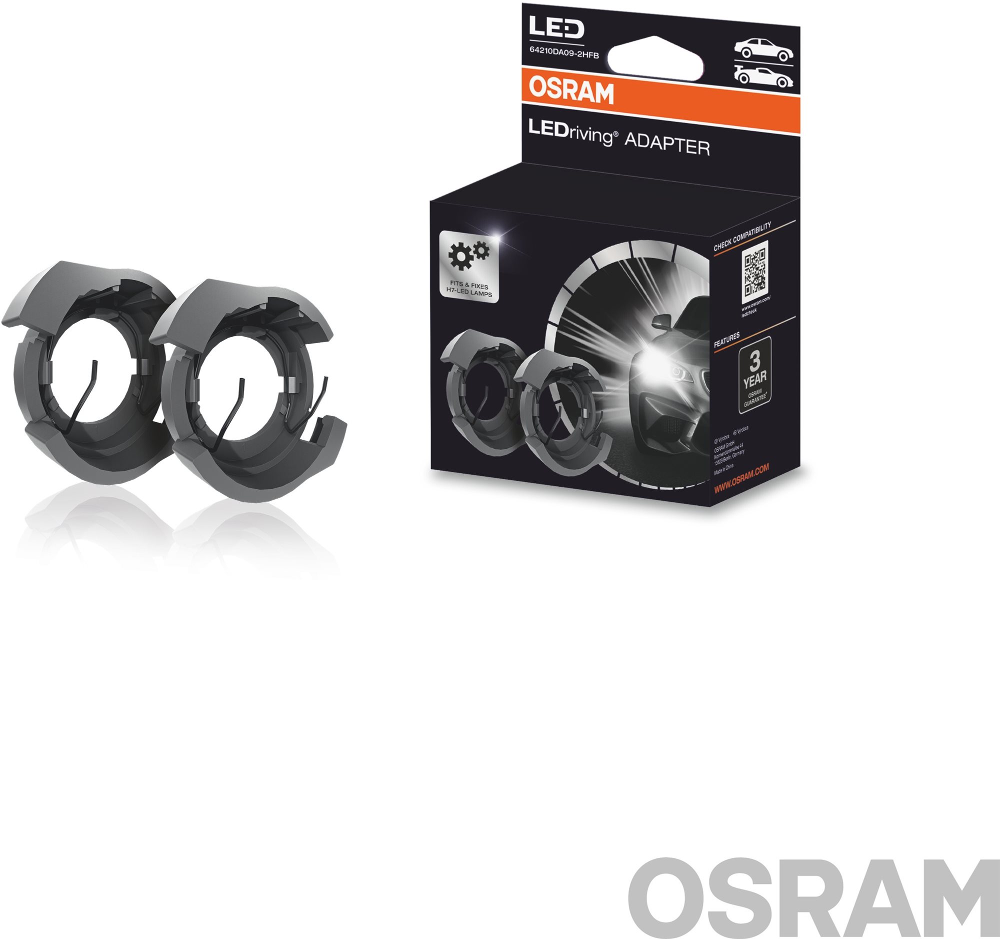 Osram LEDriving Adapter  H7, 64210DA09 - Ford Kuga 2