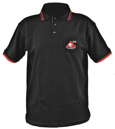 ACI triko černé s límcem 220 g, vel. XXL