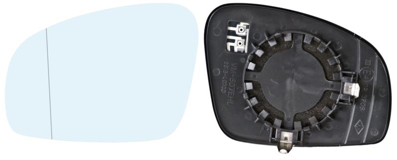 ACI sklo zpětného zrcátka s plastovým držákem pro ŠKODA FABIA 07- L