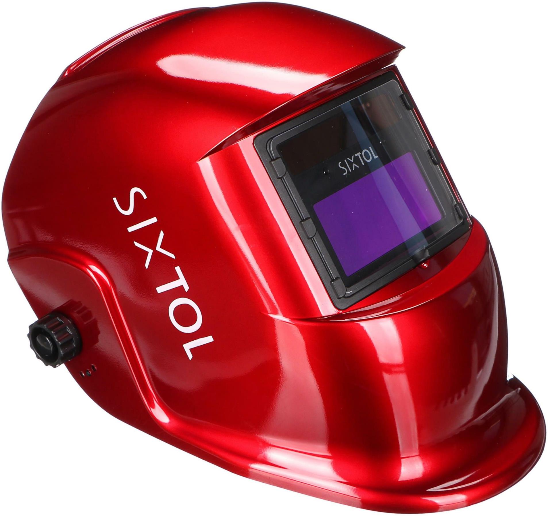 SIXTOL Svářecí kukla samostmívací WELDING MASK 2, červená