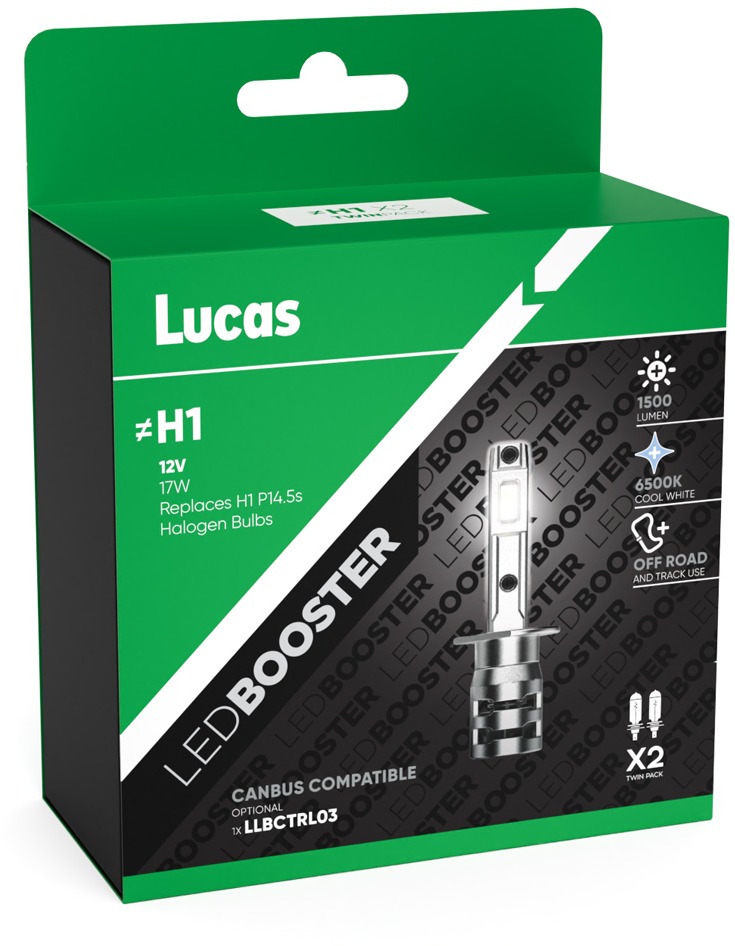 Lucas 12V H1 LED P14,5s, sada 2 ks