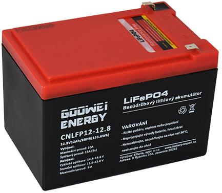 GOOWEI ENERGY CNLFP12-12.8, LiFePO4, 12,8 V, 12 Ah