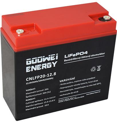 GOOWEI ENERGY CNLFP20-12.8, LiFePO4, 12,8 V, 20 Ah
