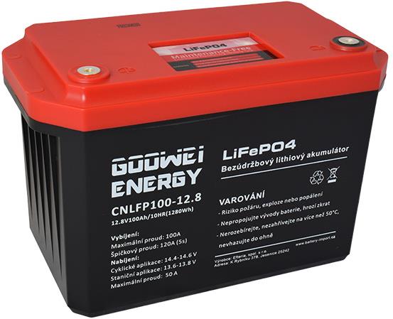 GOOWEI ENERGY CNLFP100-12.8, LiFePO4, 12,8 V, 100 Ah