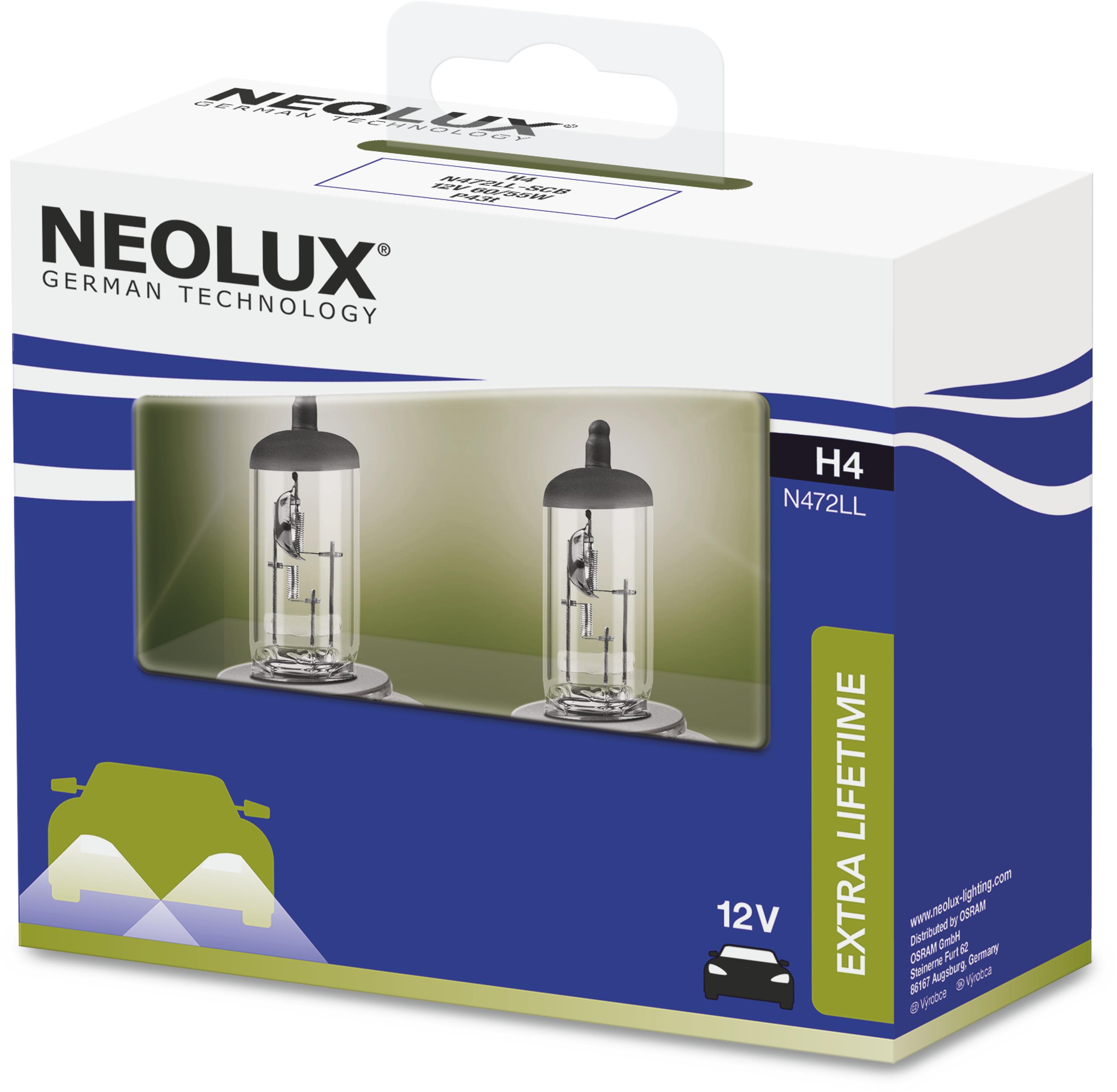NEOLUX H4 Extra Liftime 12V,60/55W