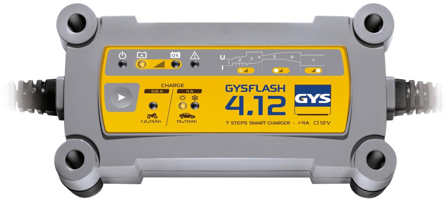 GYS Gysflash 4.12, 12V, 1.2-90 Ah, 4 A
