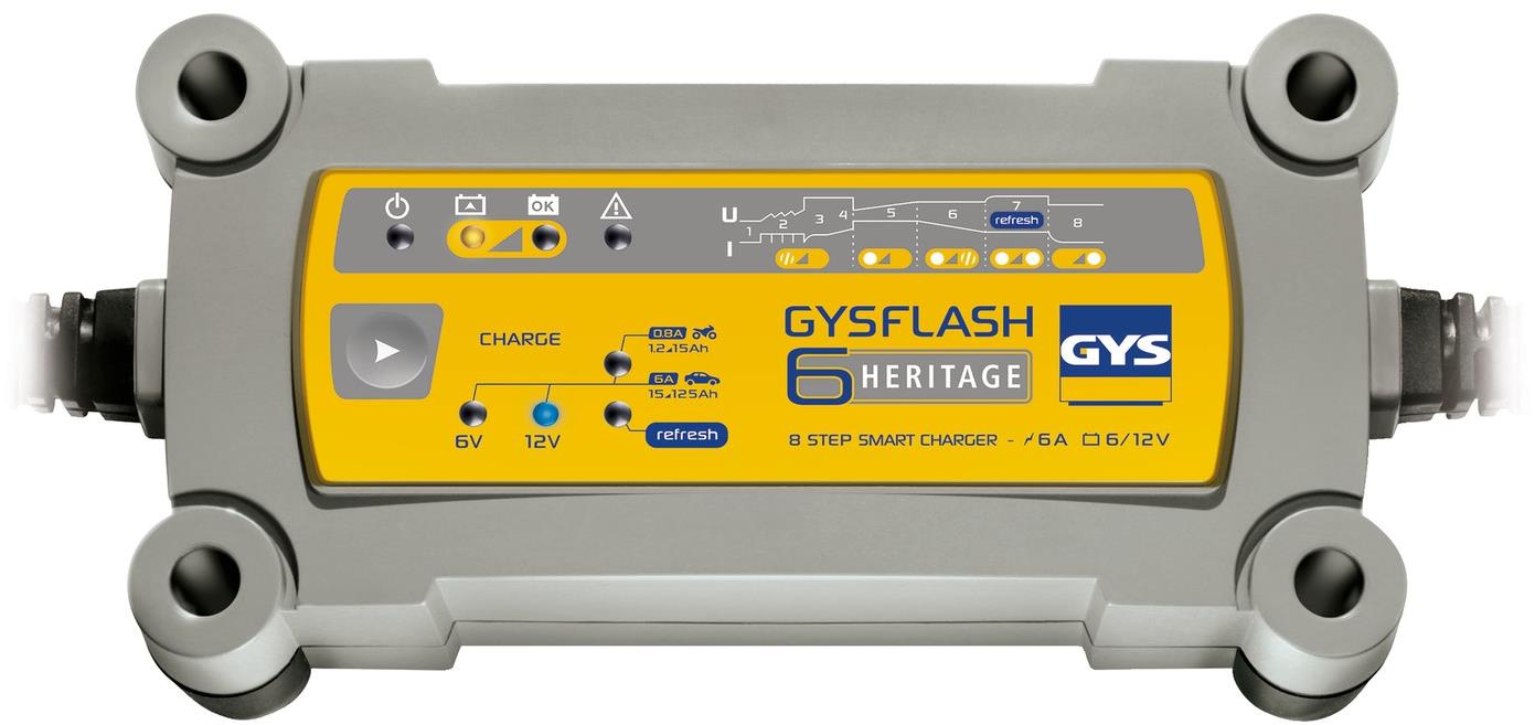 GYS Gysflash 6A HERITAGE, 6/12 V, 1.2-125 Ah, 6 A