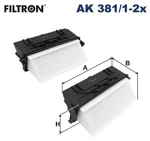FILTRON vzduchový filtr AK 381/1-2x
