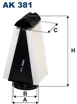 FILTRON vzduchový filtr AK 381