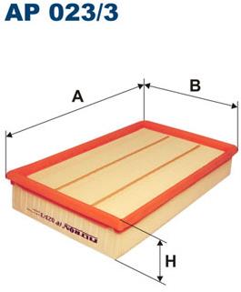 FILTRON vzduchový filtr AP 023/3