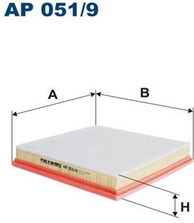 FILTRON vzduchový filtr AP 051/9