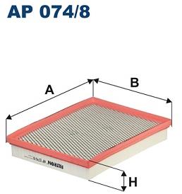 FILTRON vzduchový filtr AP 074/8