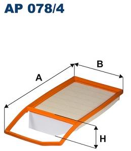 FILTRON vzduchový filtr AP 078/4